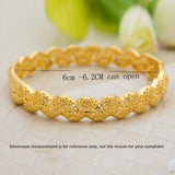 24K Bangles for Women/Girls/Baby/Kids Charm Bracelet Flower Jewelry