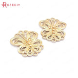 24K Brass Butterfly Charms Pendants for Jewelry Making