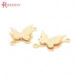 24K Brass Butterfly Charms Pendants for Jewelry Making