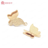 24K Brass Butterfly Charms Pendants for Jewelry Making