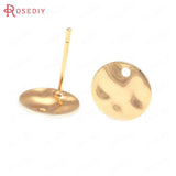 24K Brass Geometry Earrings Pins Jewelry Making Supplies