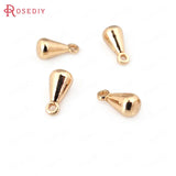 24K Brass Prismatic Willow Leaf Shape Charms Pendants