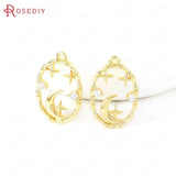 24K Brass Moon Star Sun Planet Style Charms Pendants