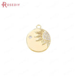 24K Brass Moon Star Sun Planet Style Charms Pendants