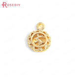 24K Brass Rabbit or Radish Charms Pendants for Jewelry Making