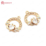 24K Brass Rabbit or Radish Charms Pendants for Jewelry Making