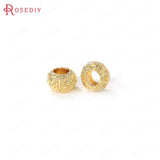 24K Brass Spacer Beads Jewelry Making Supplies Diy Necklaces Earrings
