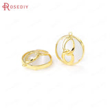 24K Brass and Opal Charms Pendants for Jewelry Making