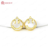 24K Brass and Opal Charms Pendants for Jewelry Making