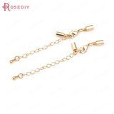 24K Brass Zircon Connect Clasps High Jewelry Making Supplies