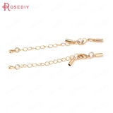 24K Brass Zircon Connect Clasps High Jewelry Making Supplies