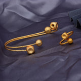 24K Dubai Bangles African Ethiopian Bracelets Round Wedding Jewelry