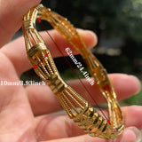 24K Ethiopian Africa Saudi Arabia Bangles for Women Bride Wedding