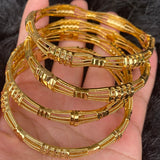 24K Ethiopian Africa Saudi Arabia Bangles for Women Bride Wedding
