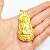 24K Pendant Necklace Sparkling Buddha DIY Charms Pendants Jewelry