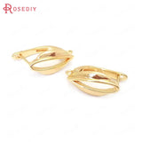 24K U Drop Earring Hooks Stud Clip Loop Clasps Jewelry Diy Findings