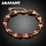 24K Owl Charm Bracelet For Women - Wedding Jewelry