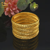 24K Plated Bangle for Woman Wedding Dubai Water Drop Hawaiian Bangle Bracelet