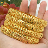 24K Plated Bangle for Woman Wedding Dubai Water Drop Hawaiian Bangle Bracelet
