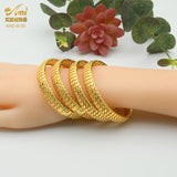 24K Plated Bangle for Woman Wedding Dubai Water Drop Hawaiian Bangle Bracelet