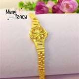 24K Plated Bracelet Watch Vietnam Sand Jewelry Sets Women Accessorie