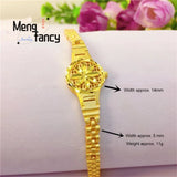 24K Plated Bracelet Watch Vietnam Sand Jewelry Sets Women Accessorie