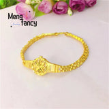 24K Plated Bracelet Watch Vietnam Sand Jewelry Sets Women Accessorie