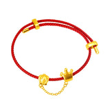 24K Plated Crown Bracelet Couples Lover Bangle Jewelry