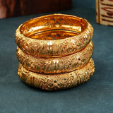 24K Plated Copper Bangles Open Cuff Bracelets