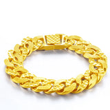 24K Plated Cross Border Euro Coins Bracelet for Men