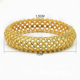24K Plated Dubai Open Bracelet Wedding Jewelry