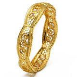 24K Plated Dubai Open Bracelet Wedding Jewelry