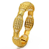 24K Plated Dubai Open Bracelet Wedding Jewelry
