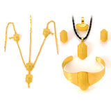 24K Plated Ethiopian Big Size Jewelry Set Plate Africa Bride Wedding Gift