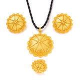 24K Plated Ethiopian Jewelry Set - Africa Bride Wedding Eritrea Gift