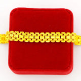 24K Pure Bracelet Men's Jewelry Sandblasted Watch Buckle Bracelet