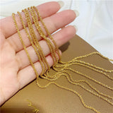 24K Caterpillar Necklace Wedding Dubai 999 Plated Chain Jewelry