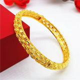 24K Pure Wispy Phoenix Tail Bracelet for Women