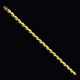 24K Real Gold Plated Car Flower Bracelet Wedding Jewelry Gift