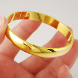 24K Real Bracelet Glossy Plating Women's Wedding Jewelry