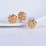 24K Color-Preserving 15MM Flower Necklace Bracelet Beads DIY Jewelry