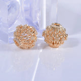 24K Color-Preserving 15MM Flower Necklace Bracelet Beads DIY Jewelry