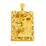 24K Yellow Men's Tiger Pendant Plated Necklace Chain Pendants Father Jewelry