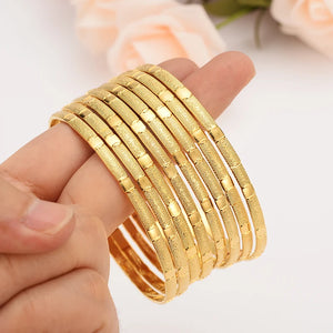 24K Plated Ethiopia Bangles Women