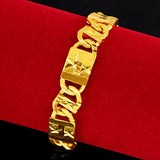24K Gold-Plated Car Flower Bracelet Women's Jewelry Personalized Ladies Bracelet