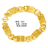 24K Gold-Plated Car Flower Bracelet Women's Jewelry Personalized Ladies Bracelet