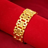24K Gold-Plated Men's Bracelet Non-Fading Jewelry