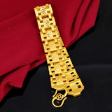 24K Gold-Plated Men's Bracelet Non-Fading Jewelry