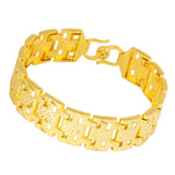 24K Gold-Plated Men's Bracelet Non-Fading Jewelry