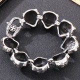 24MM Tiger Head Chain Men's Bracelet Biker Gothic Jewelry